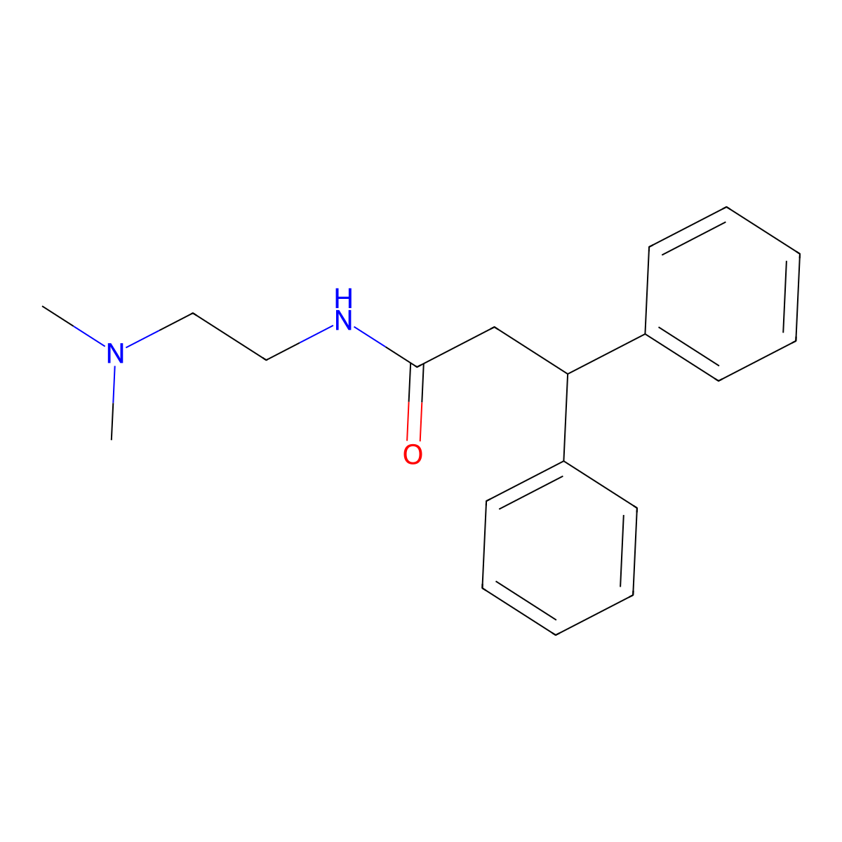 N-[2-(dimethylamino)ethyl]-3,3-diphenylpropanamide molecular structure, CAS 690989-62-9