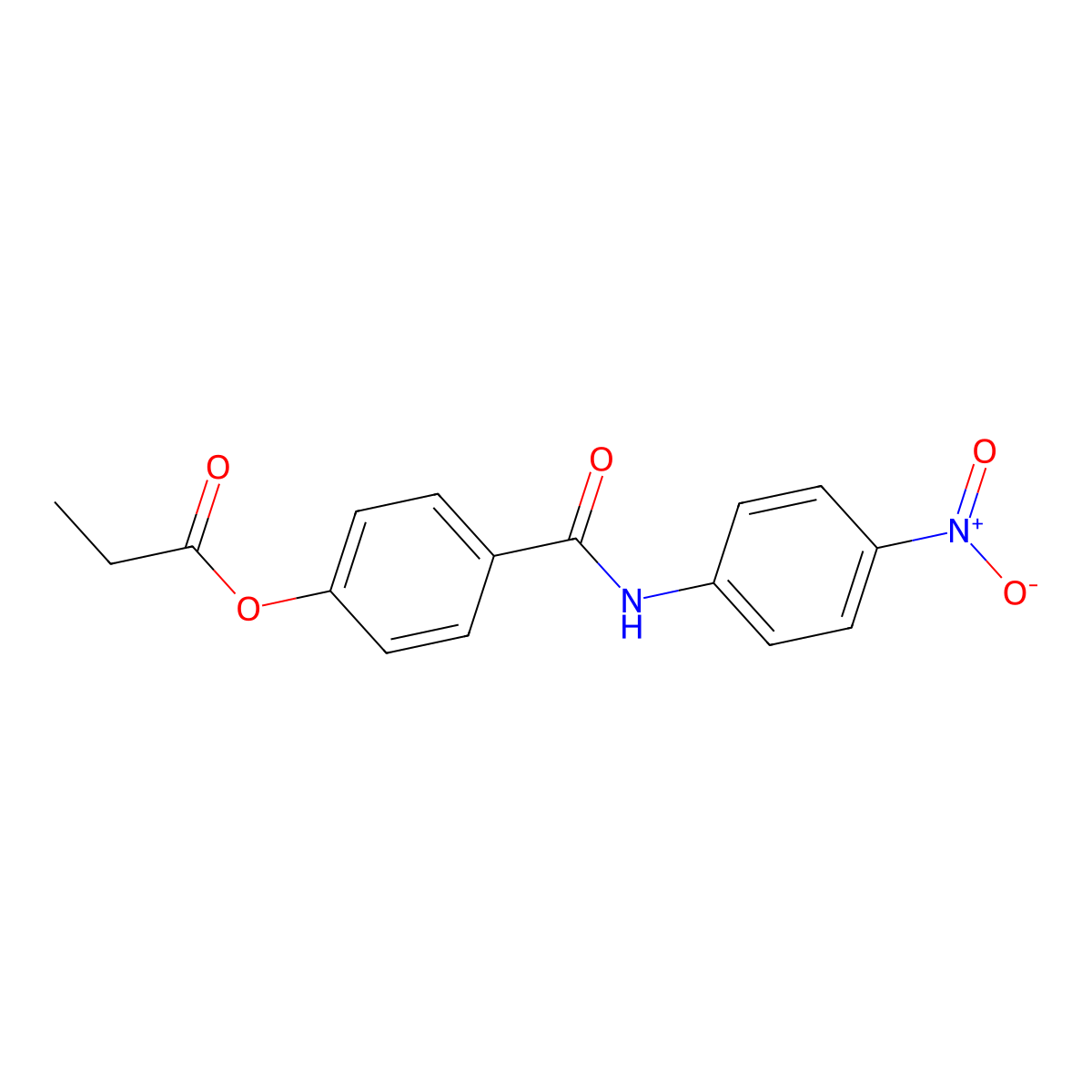 4-[(4-Nitrophenyl)carbamoyl]phenyl propanoate molecular structure, CAS 690989-64-1