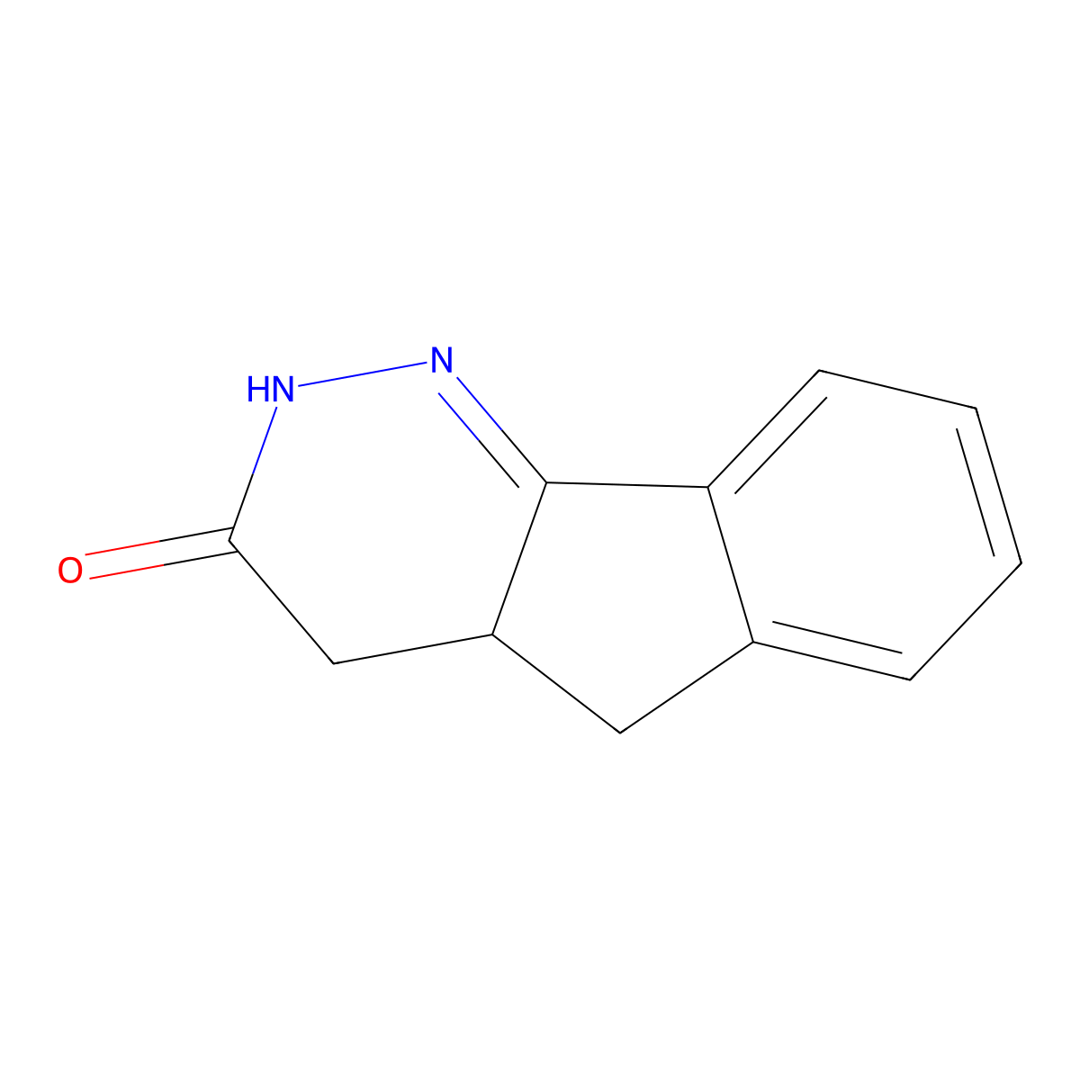 2H,3H,4H,4aH,5H-indeno[1,2-c]pyridazin-3-one molecular structure, CAS 69099-74-7