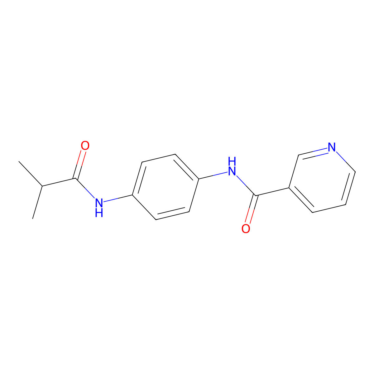 N-[4-(2-methylpropanoylamino)phenyl]pyridine-3-carboxamide molecular structure, CAS 690990-28-4