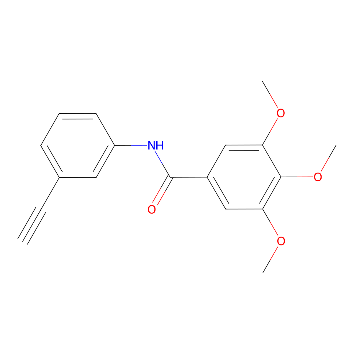 N-(3-ethynylphenyl)-3,4,5-trimethoxybenzamide molecular structure, CAS 690990-36-4