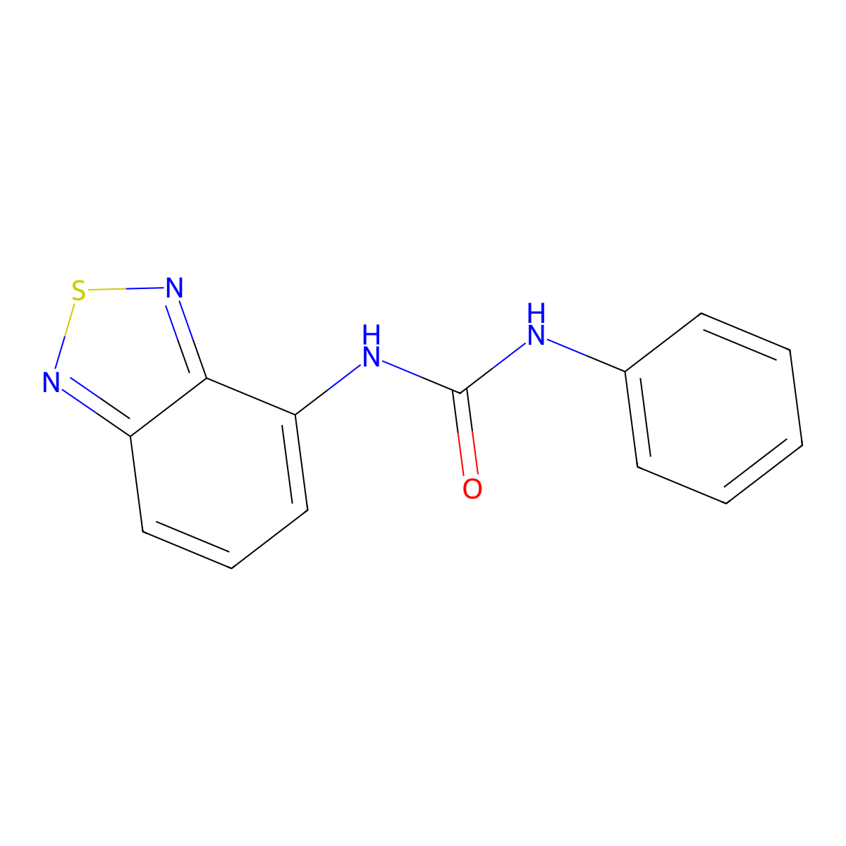 1-(2,1,3-Benzothiadiazol-4-yl)-3-phenylurea molecular structure, CAS 690990-88-6