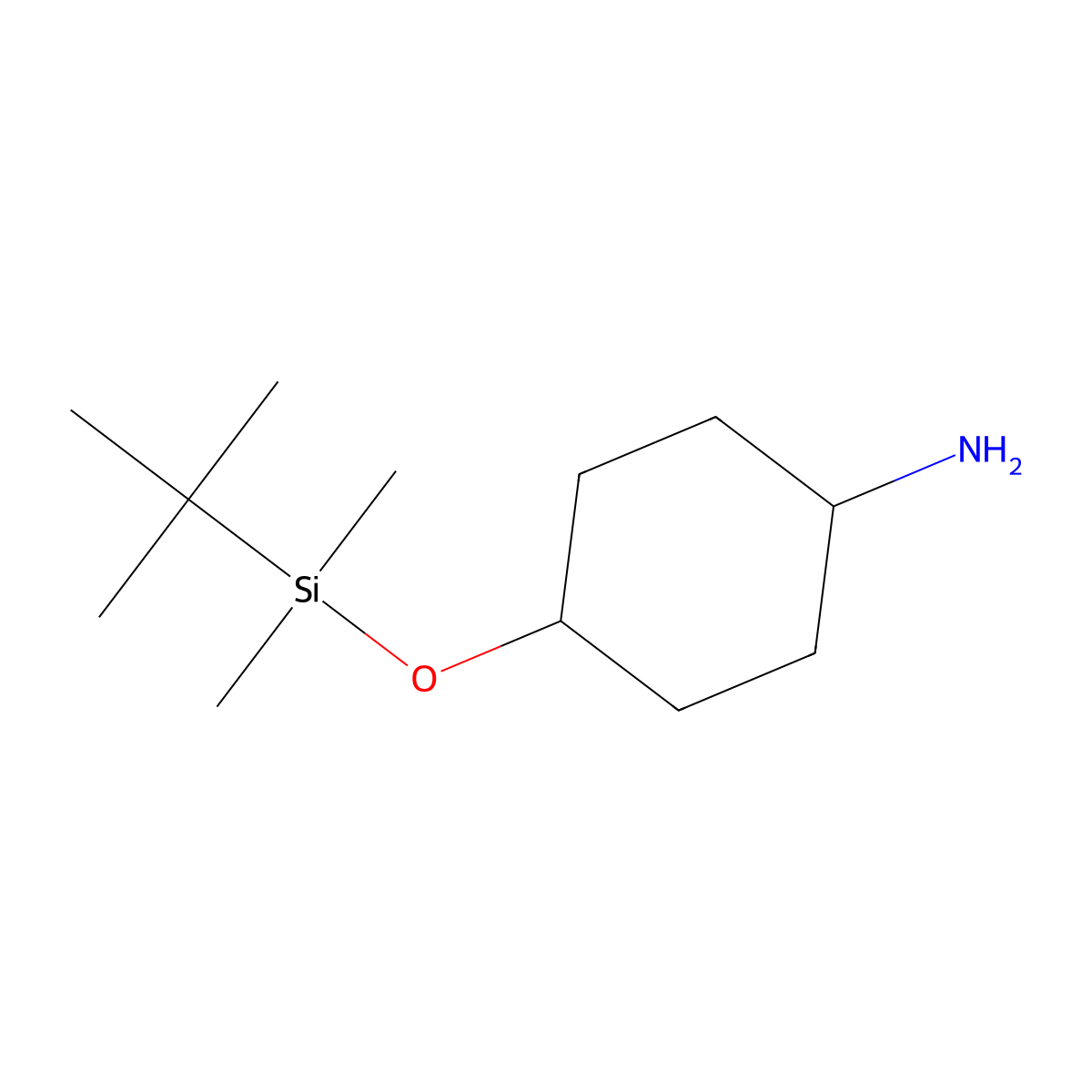 4-(tert-Butyldimethylsilyloxy) cyclohexanamine molecular structure, CAS 690992-74-6