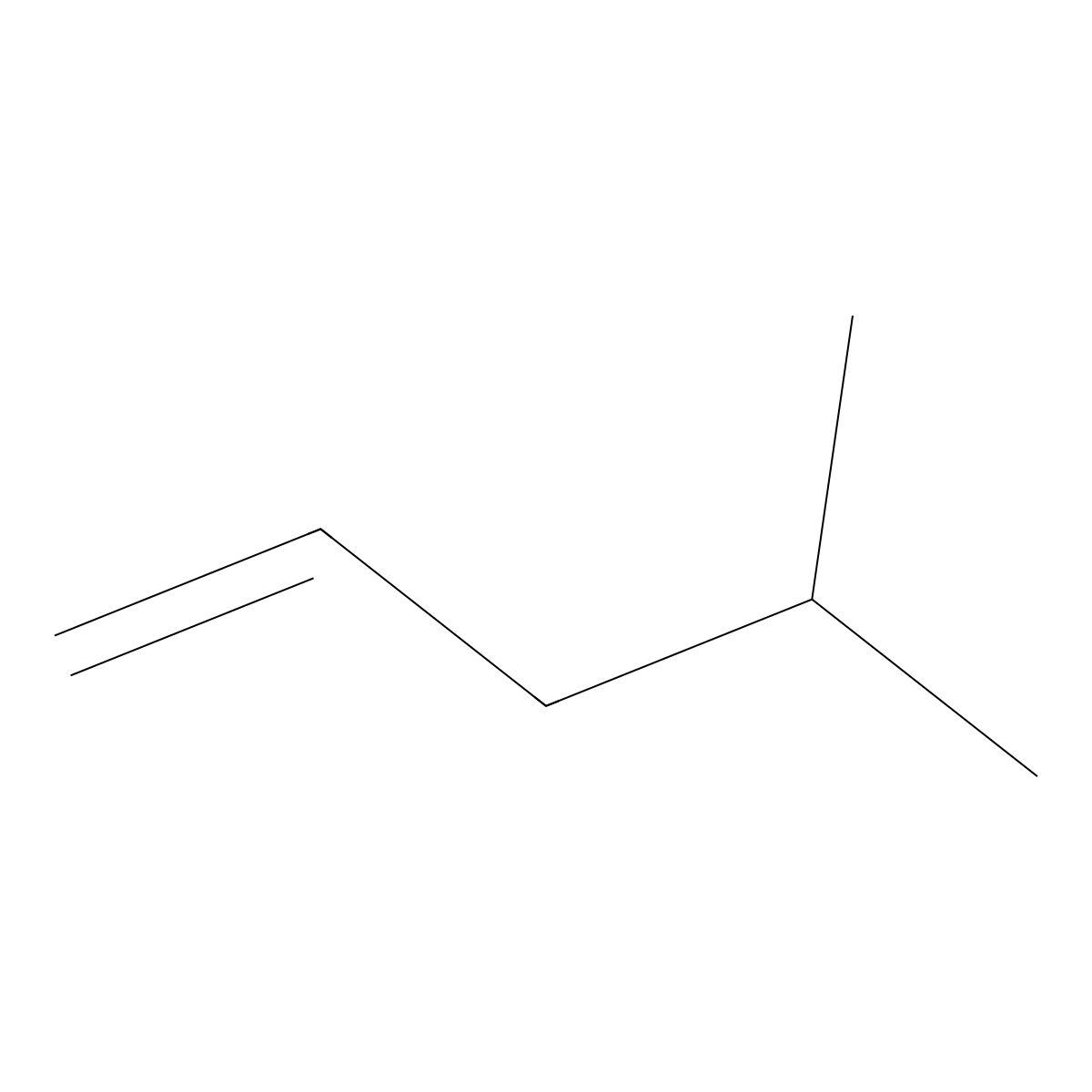 4-Methyl-1-pentene molecular structure, CAS 691-37-2