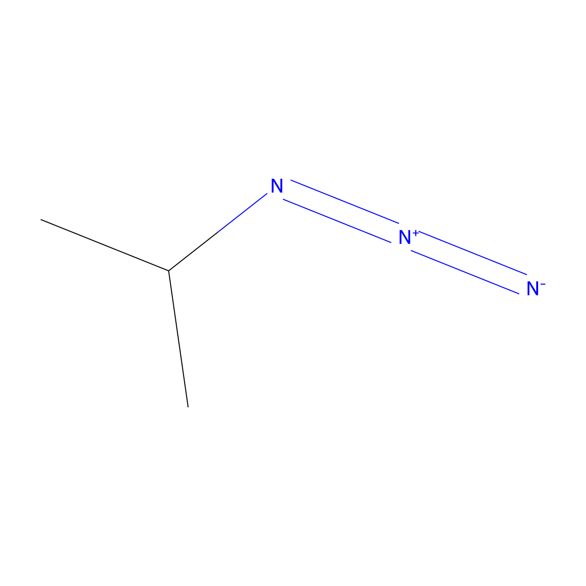 2-Azidopropane molecular structure, CAS 691-57-6
