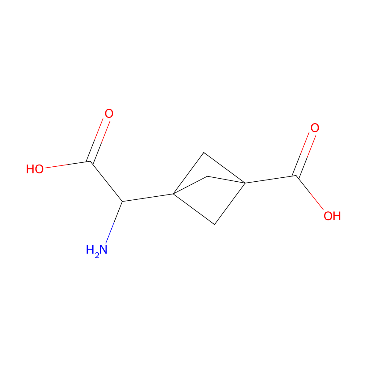3-[Amino(carboxy)methyl]bicyclo[1.1.1]pentane-1-carboxylic acid molecular structure, CAS 691001-81-7