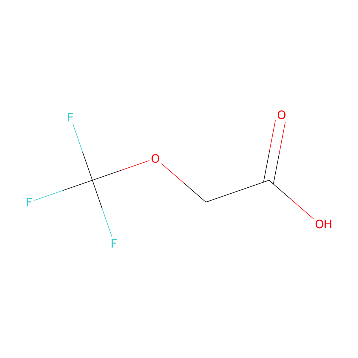 2-(Trifluoromethoxy)acetic acid molecular structure, CAS 69105-00-6
