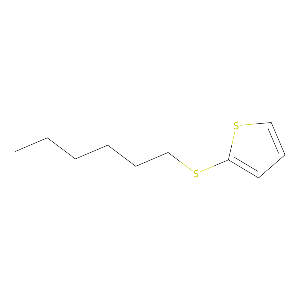 2-(Hexylthio)thiophene molecular structure, CAS 6911-41-7