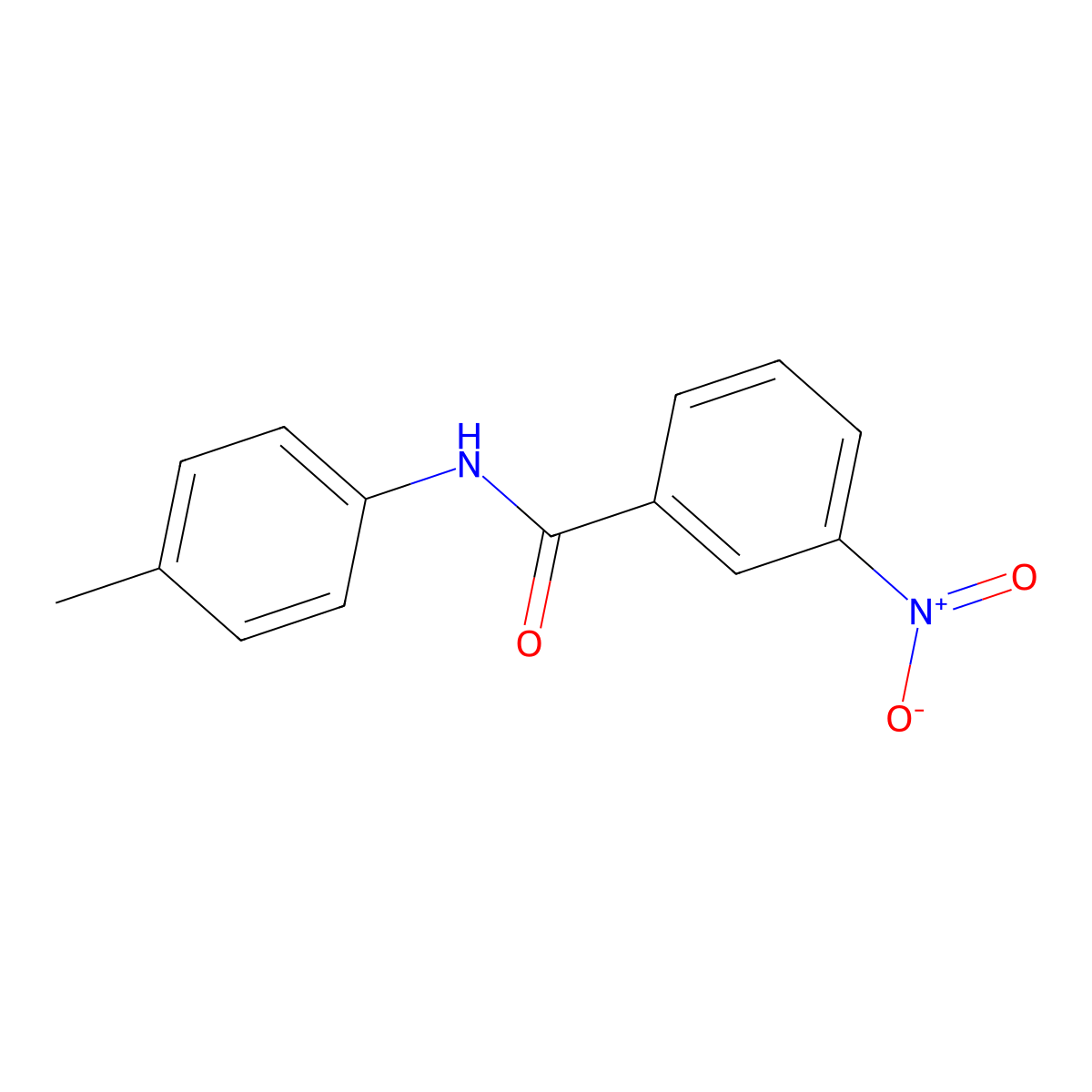 3-Nitro-N-P-tolyl-benzamide molecular structure, CAS 6911-92-8