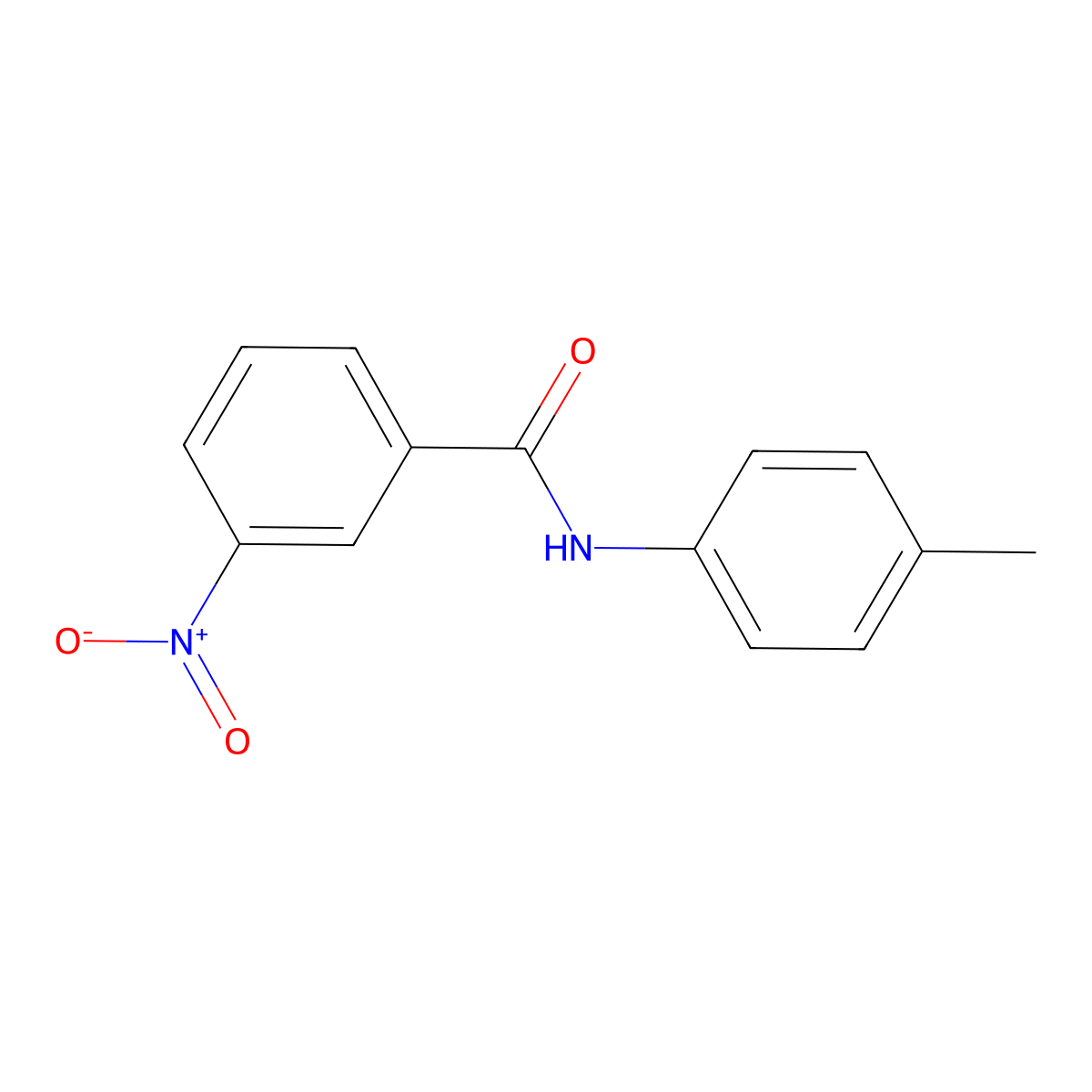 3-Nitro-N-P-tolyl-benzamide molecular structure, CAS 6911-92-8