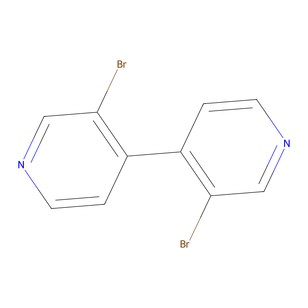 3-Bromo-4-(3-bromopyridin-4-yl)pyridine molecular structure, CAS 69112-08-9