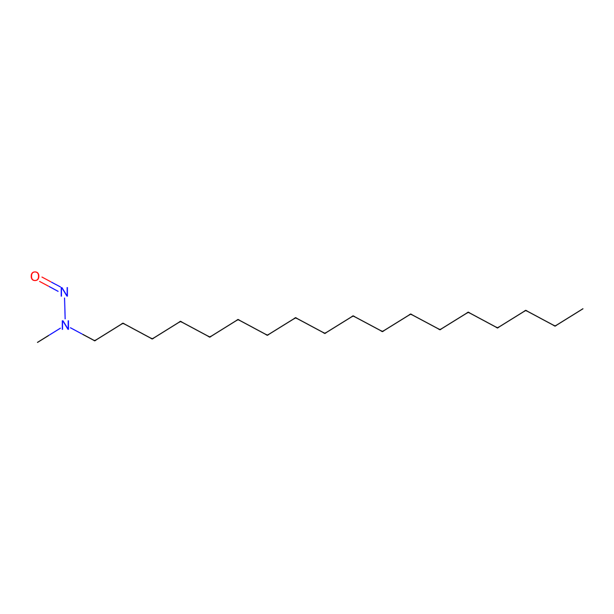 Methyloctadecylnitrosamine molecular structure, CAS 69112-94-3