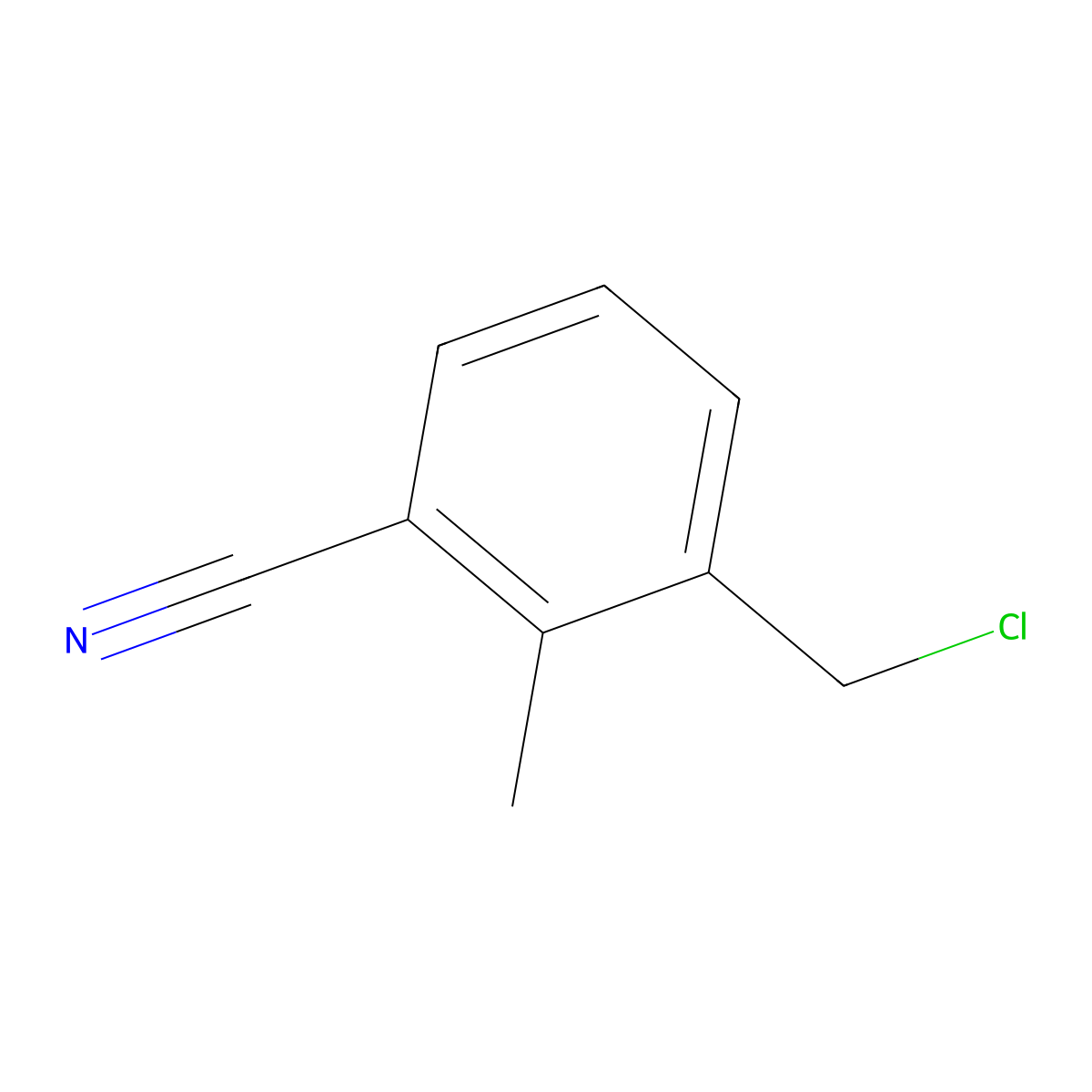 3-(Chloromethyl)-2-methylbenzonitrile molecular structure, CAS 69113-56-0