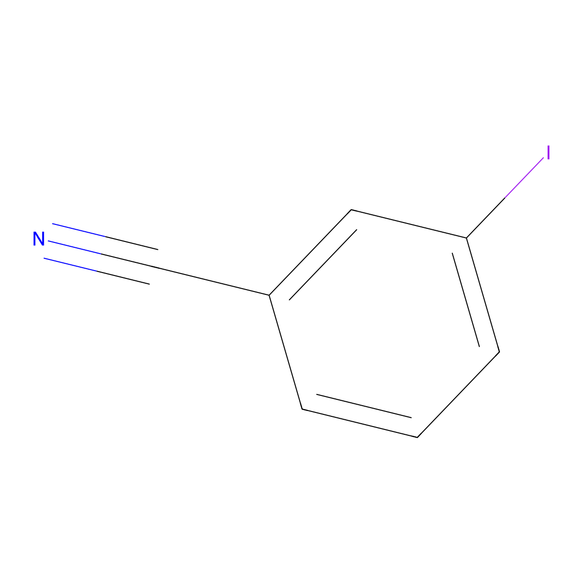3-Iodobenzonitrile molecular structure, CAS 69113-59-3