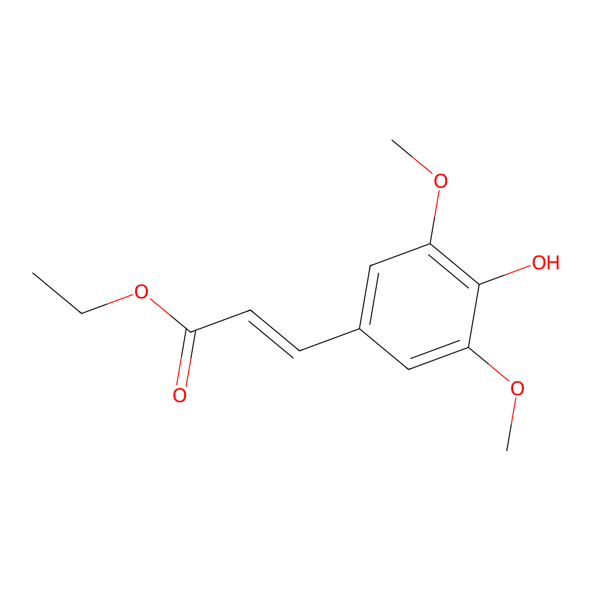 Ethyl 3-(4-Hydroxy-3,5-Dimethoxyphenyl)Acrylate molecular structure, CAS 69113-98-0