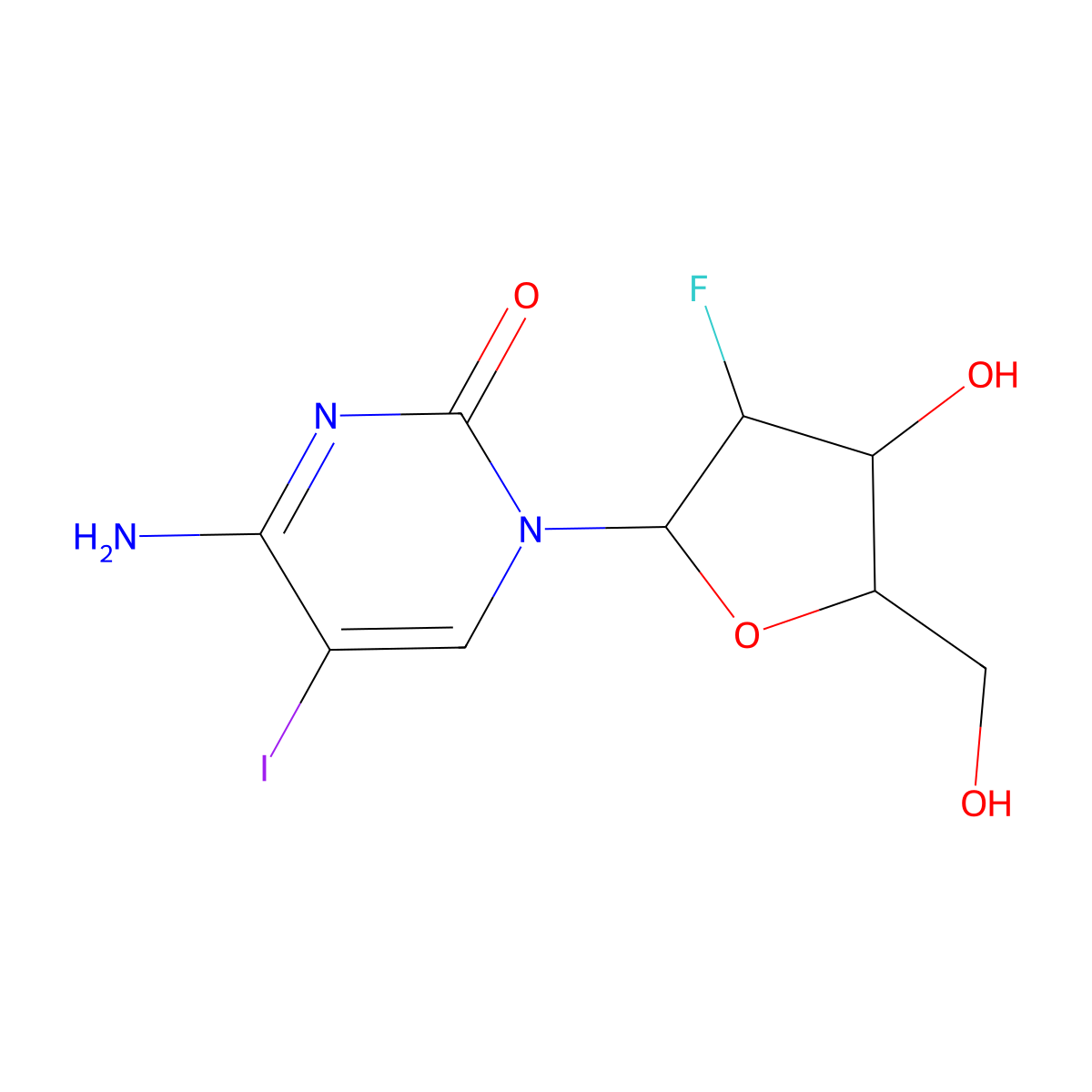 Fiac molecular structure, CAS 69123-90-6