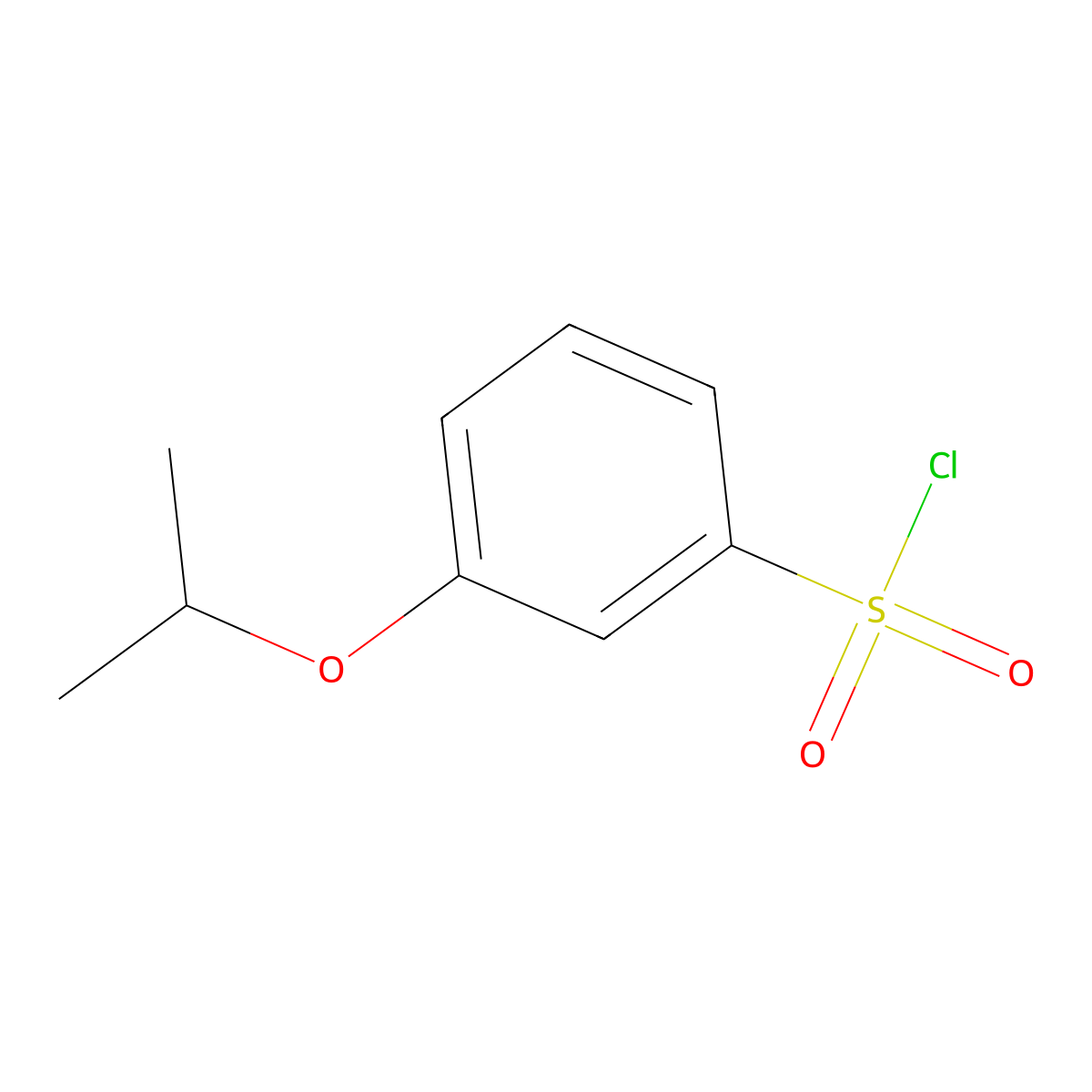 3-Isopropoxybenzene-1-sulfonyl chloride molecular structure, CAS 69129-61-9