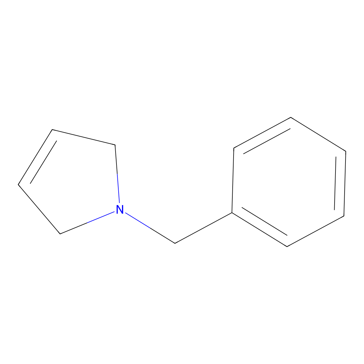 1-Benzyl-2,5-dihydropyrrole molecular structure, CAS 6913-92-4
