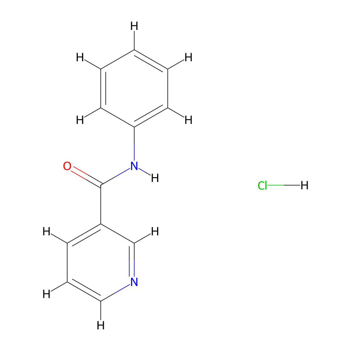 N-Phenylnicotinamide Hydrochloride molecular structure, CAS 69135-90-6