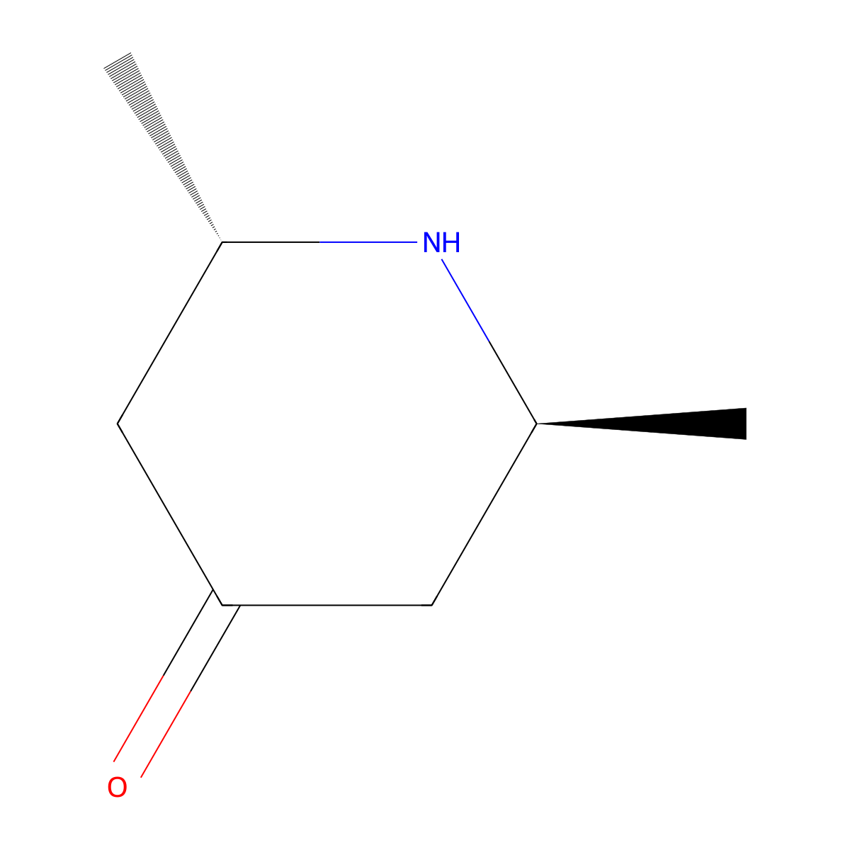 trans-2,6-Dimethylpiperidin-4-one molecular structure, CAS 69135-98-4