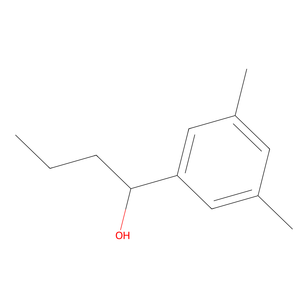 1-(3,5-Dimethylphenyl)-1-butanol molecular structure, CAS 691359-96-3