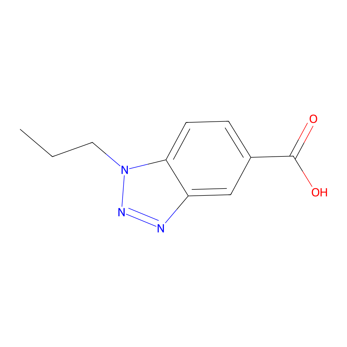 1-Propyl-1,2,3-benzotriazole-5-carboxylic acid molecular structure, CAS 691363-12-9