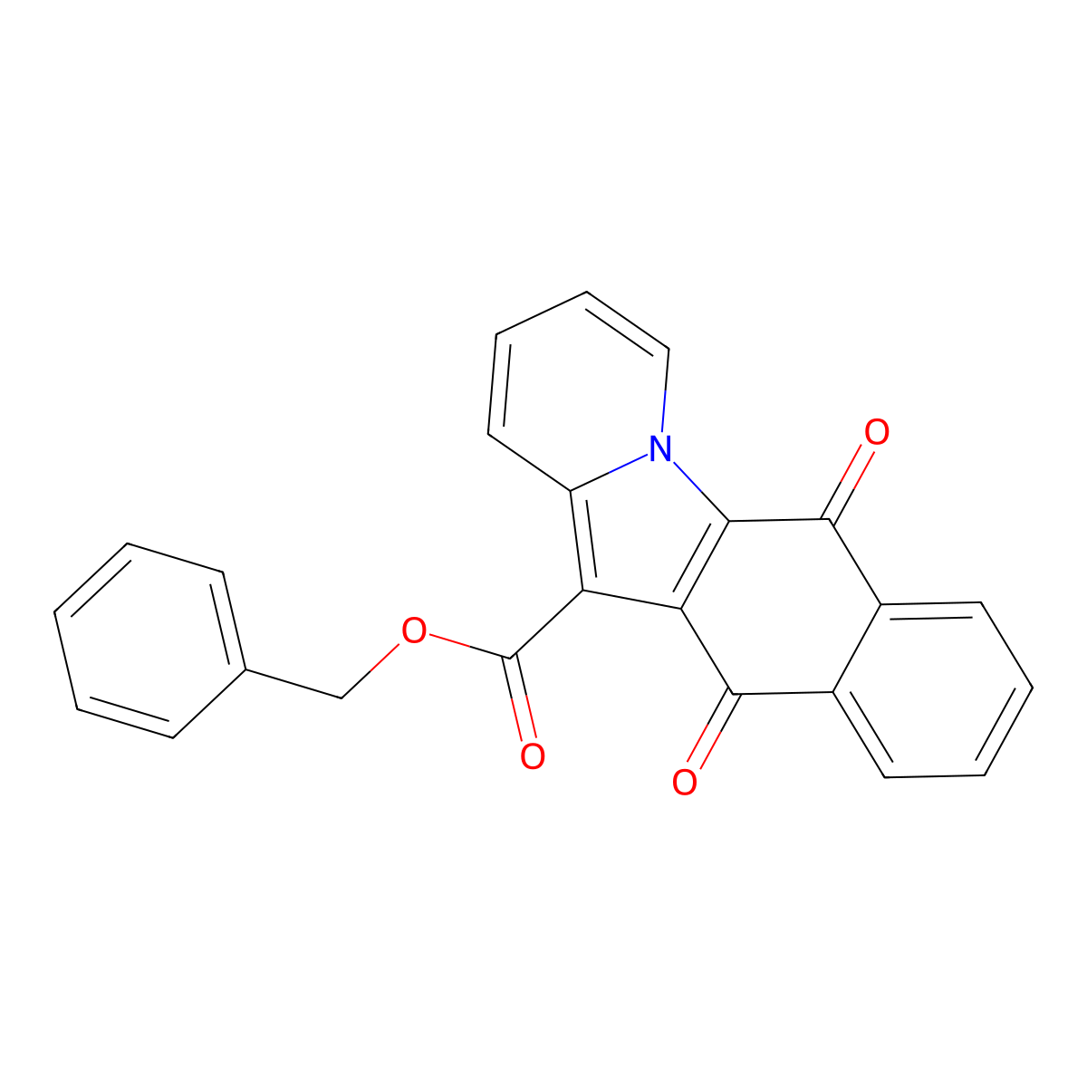 Benzyl 6,11-dioxo-6,11-dihydrobenzo[f]pyrido[1,2-a]indole-12-carboxylate molecular structure, CAS 691370-15-7