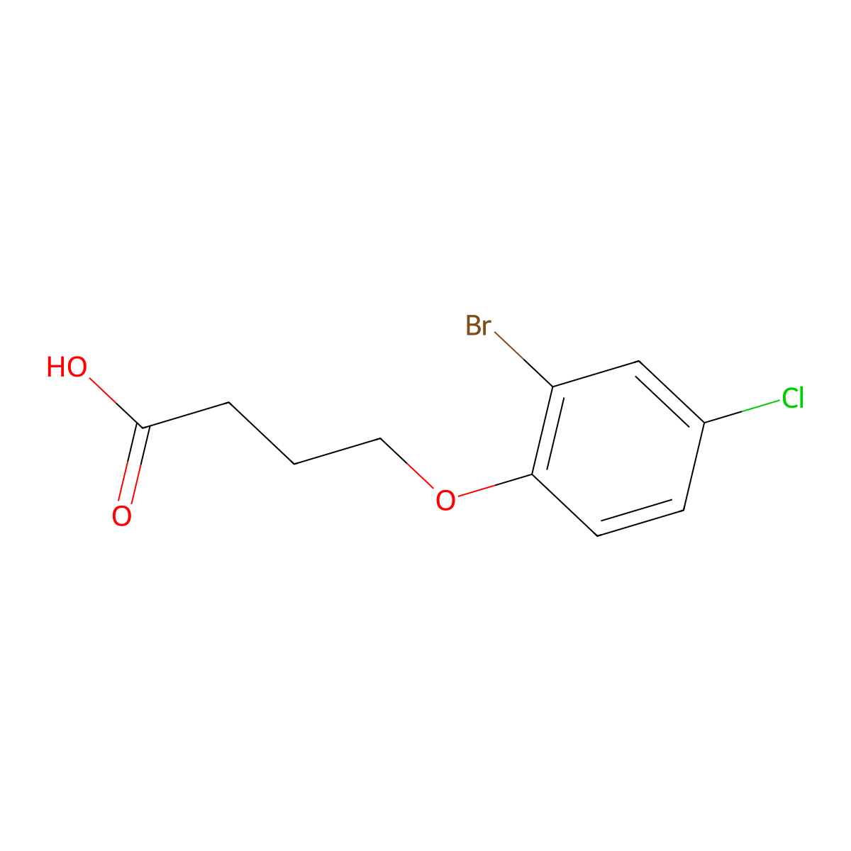 4-(2-Bromo-4-Chlorophenoxy)Butanoic Acid molecular structure, CAS 691370-85-1