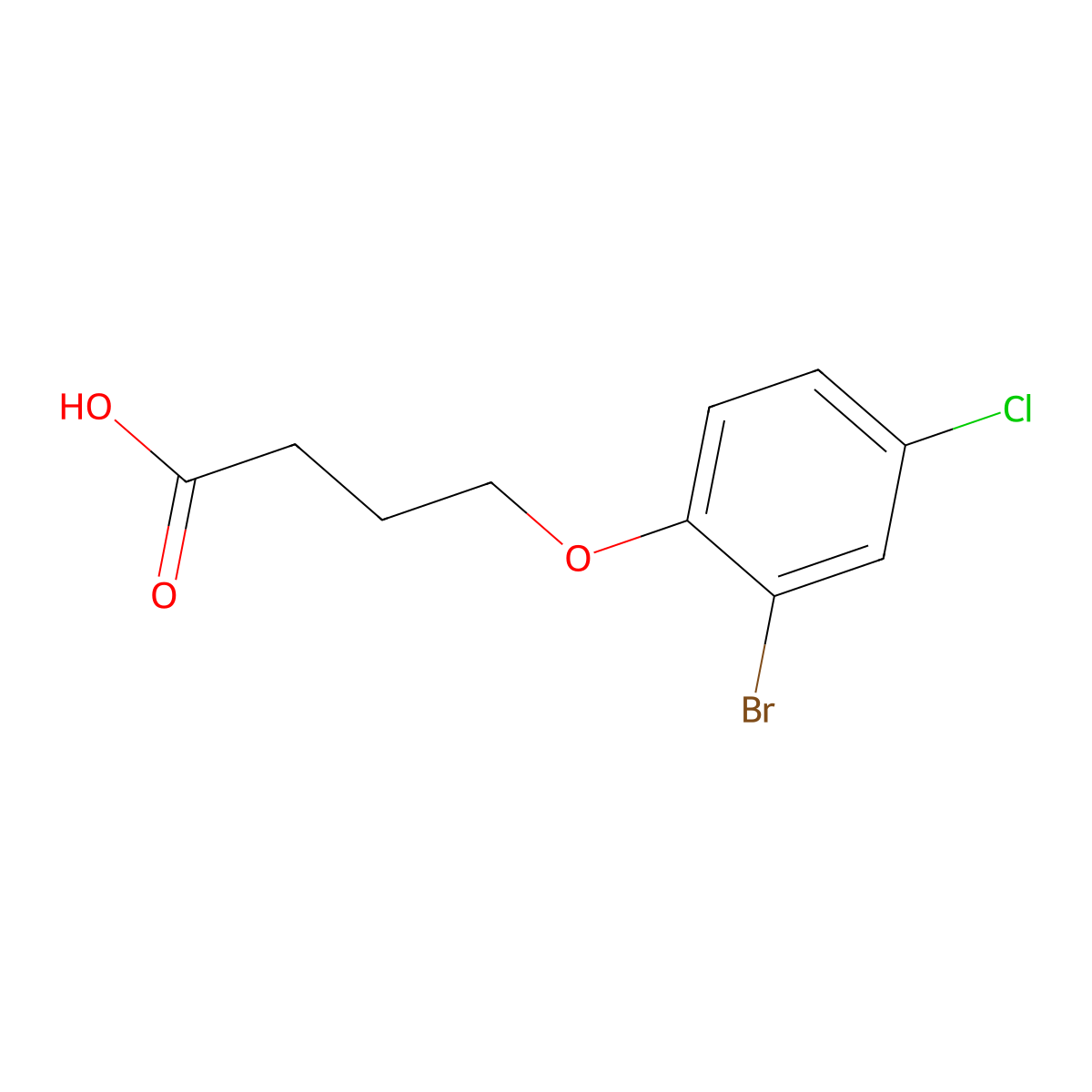 4-(2-Bromo-4-Chlorophenoxy)Butanoic Acid molecular structure, CAS 691370-85-1