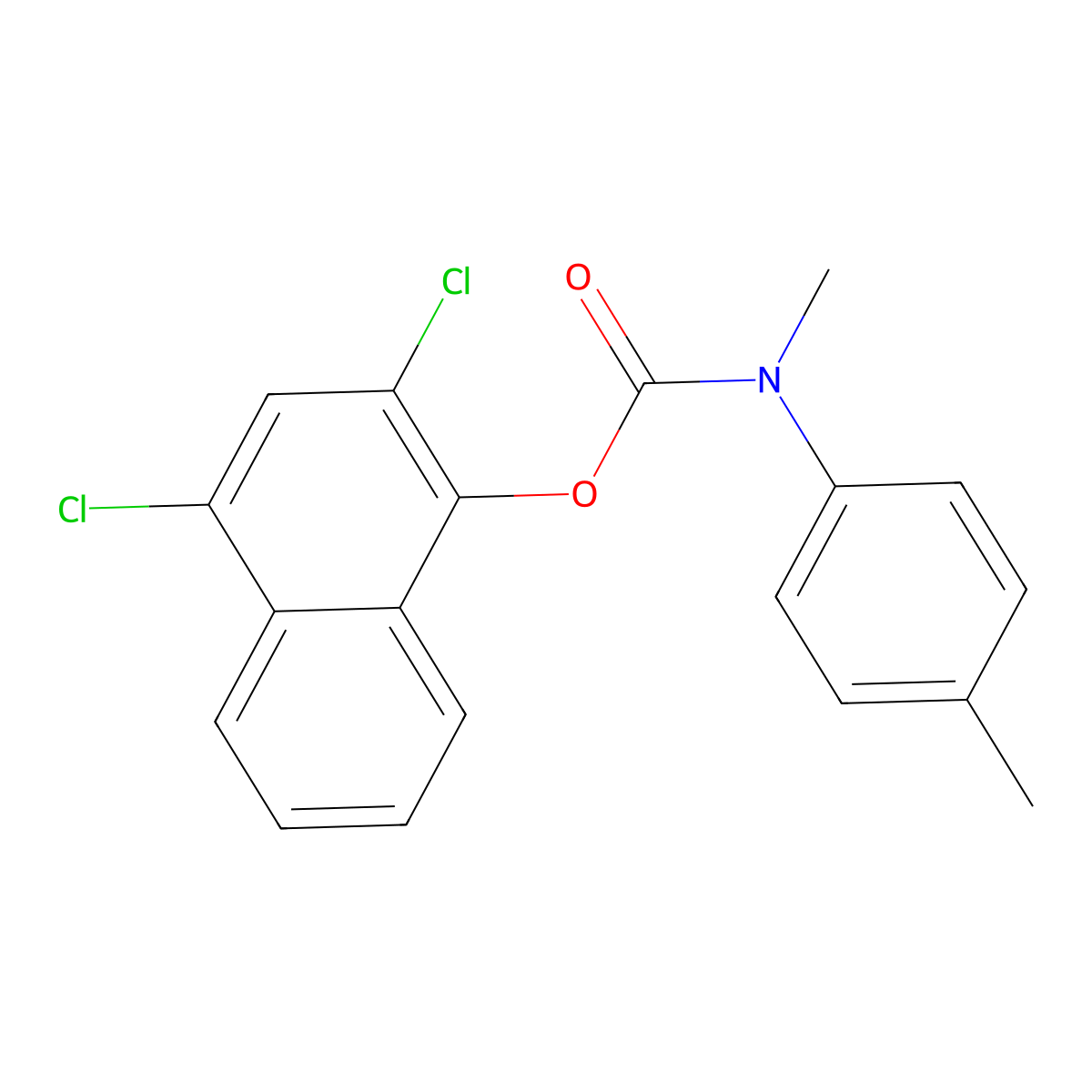 (2,4-dichloronaphthyloxy)-N-methyl-N-(4-methylphenyl)carboxamide molecular structure, CAS 691380-62-8