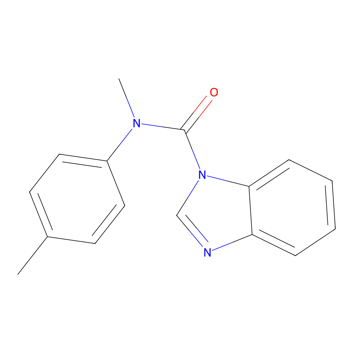 N-methyl-N-(4-methylphenyl)-1H-benzimidazole-1-carboxamide molecular structure, CAS 691380-64-0