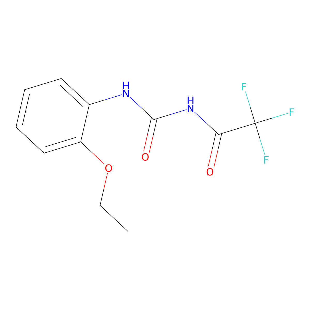 N-(2-ethoxyphenyl)-N'-(trifluoroacetyl)urea molecular structure, CAS 691382-64-6