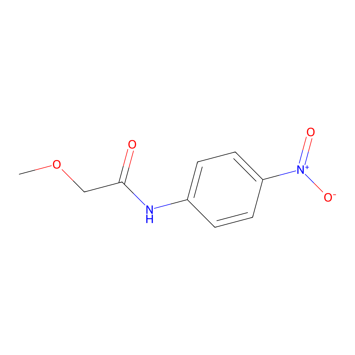 2-methoxy-N-(4-nitrophenyl)acetamide molecular structure, CAS 691384-44-8