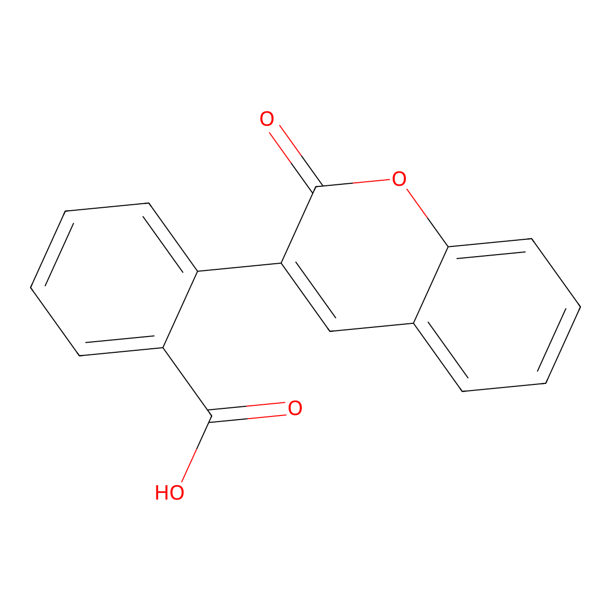 2-(2-oxo-2H-chromen-3-yl)benzoic acid molecular structure, CAS 69139-25-9