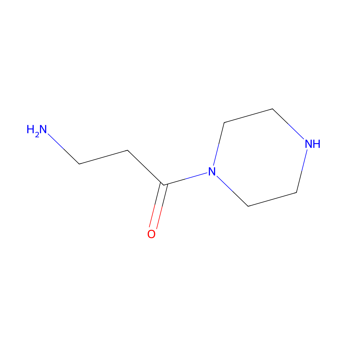 3-Amino-1-piperazin-1-yl-propan-1-one molecular structure, CAS 691394-08-8