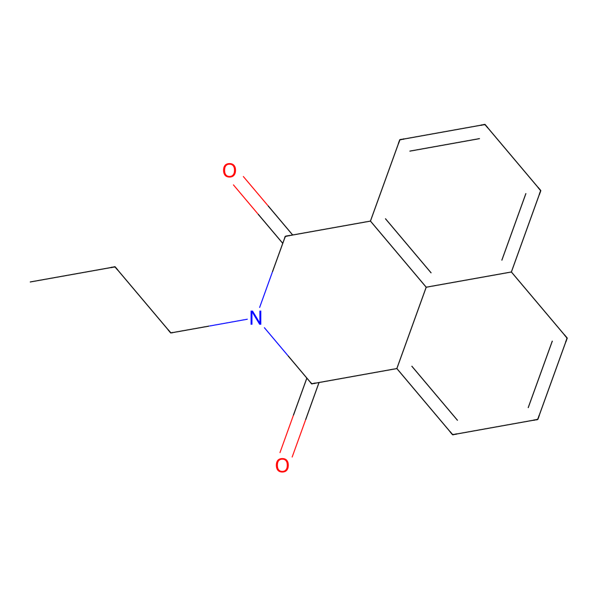 2-propyl-1H-benzo[de]isoquinoline-1,3(2H)-dione molecular structure, CAS 6914-61-0