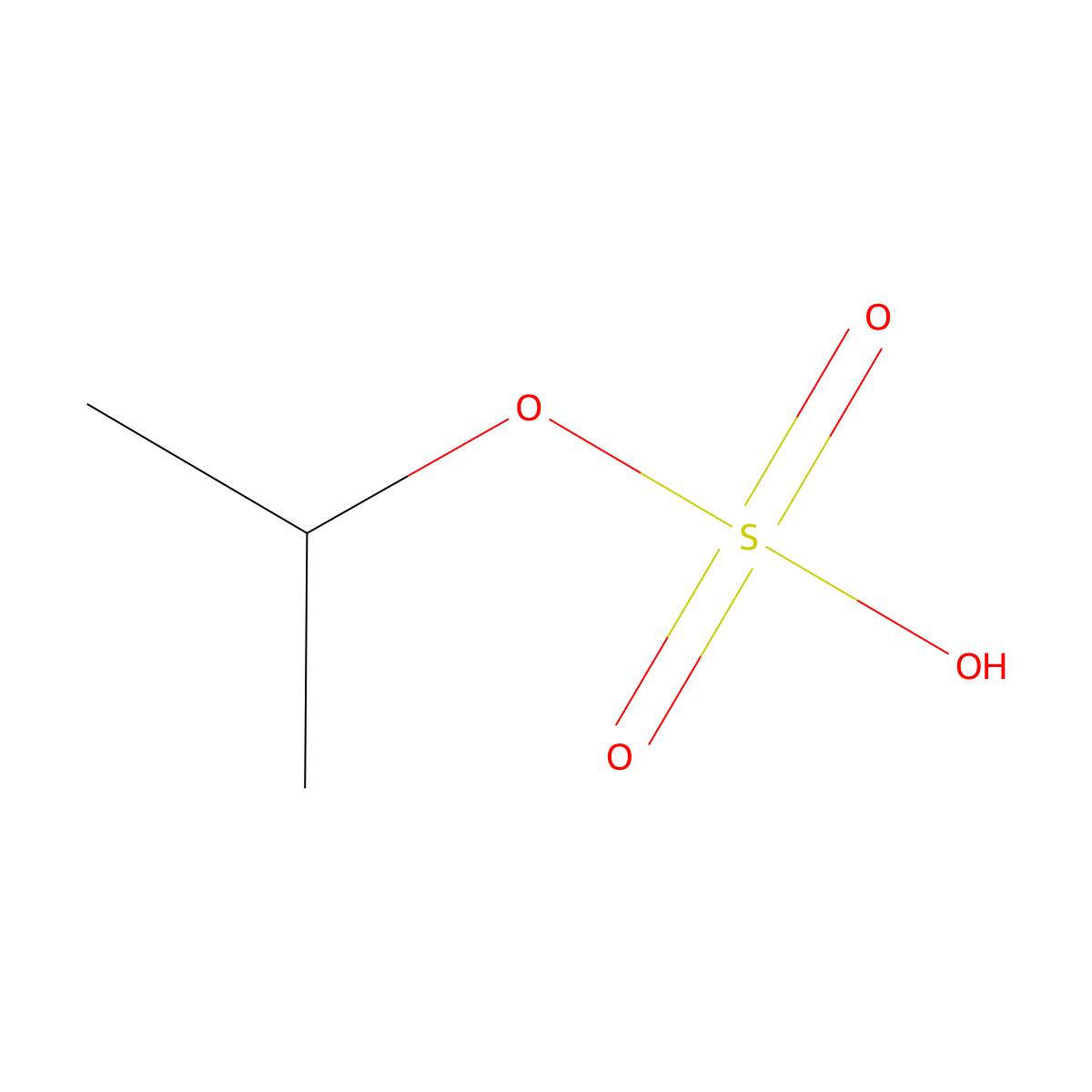 1-Methylethyl hydrogen sulfate molecular structure, CAS 6914-90-5