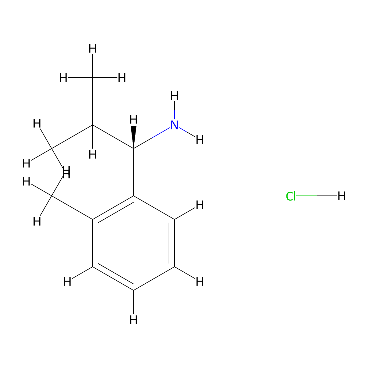 (S)-2-Methyl-1-(o-tolyl)propan-1-amine hydrochloride molecular structure, CAS 691412-83-6