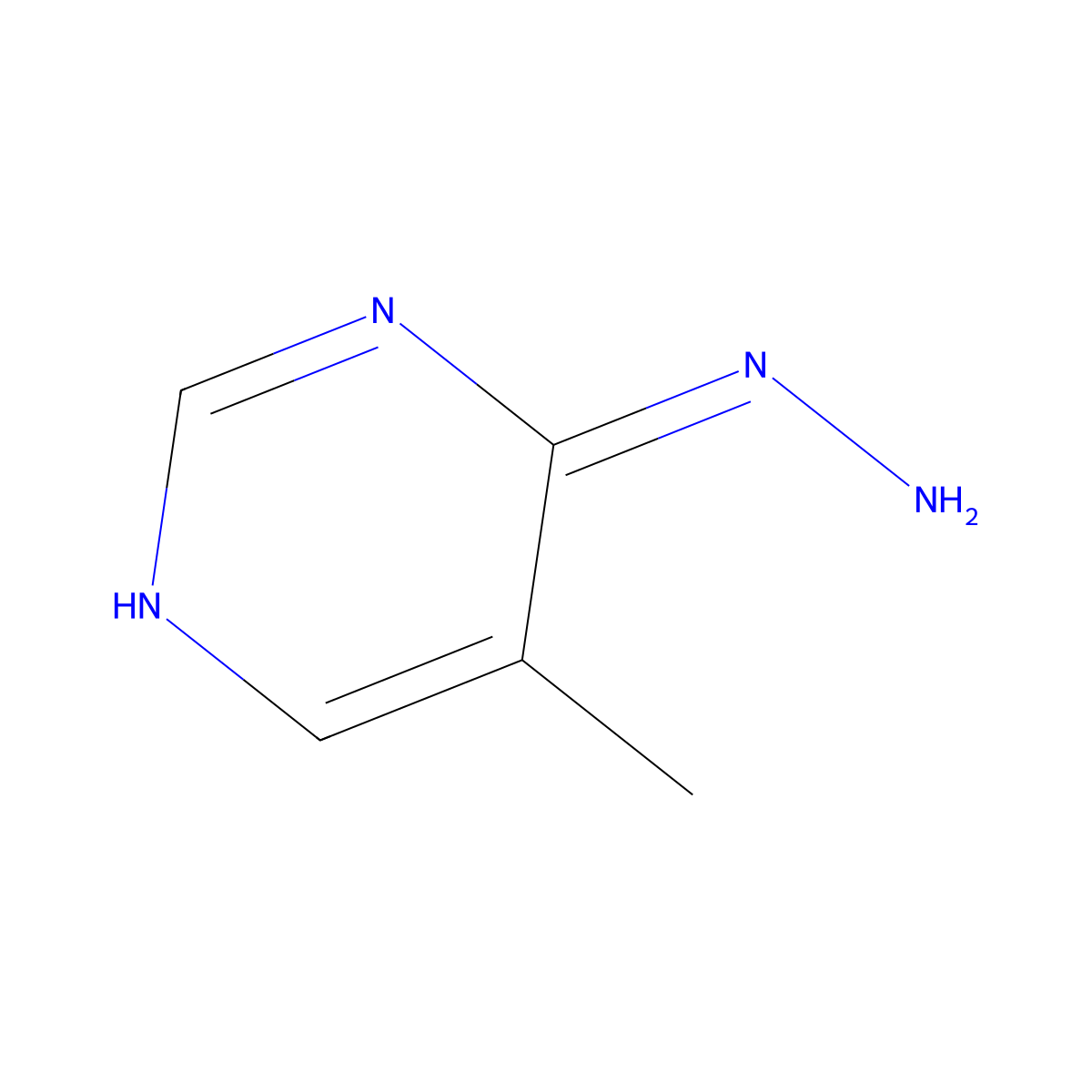 4-Hydrazinyl-5-methylpyrimidine molecular structure, CAS 69142-10-5