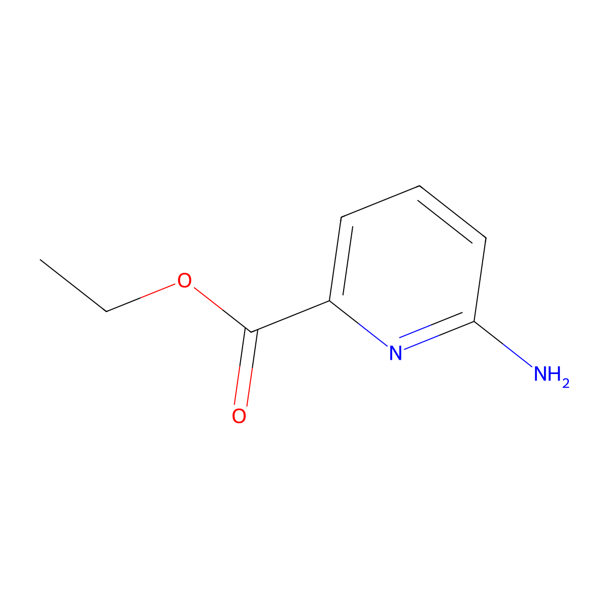 Ethyl 6-Aminopyridine-2-carboxylate molecular structure, CAS 69142-64-9