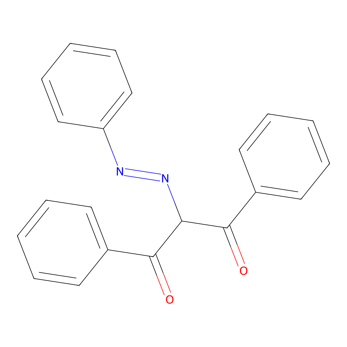 1,3-Diphenyl-2-[(E)-phenyldiazenyl]propane-1,3-dione molecular structure, CAS 69147-39-3