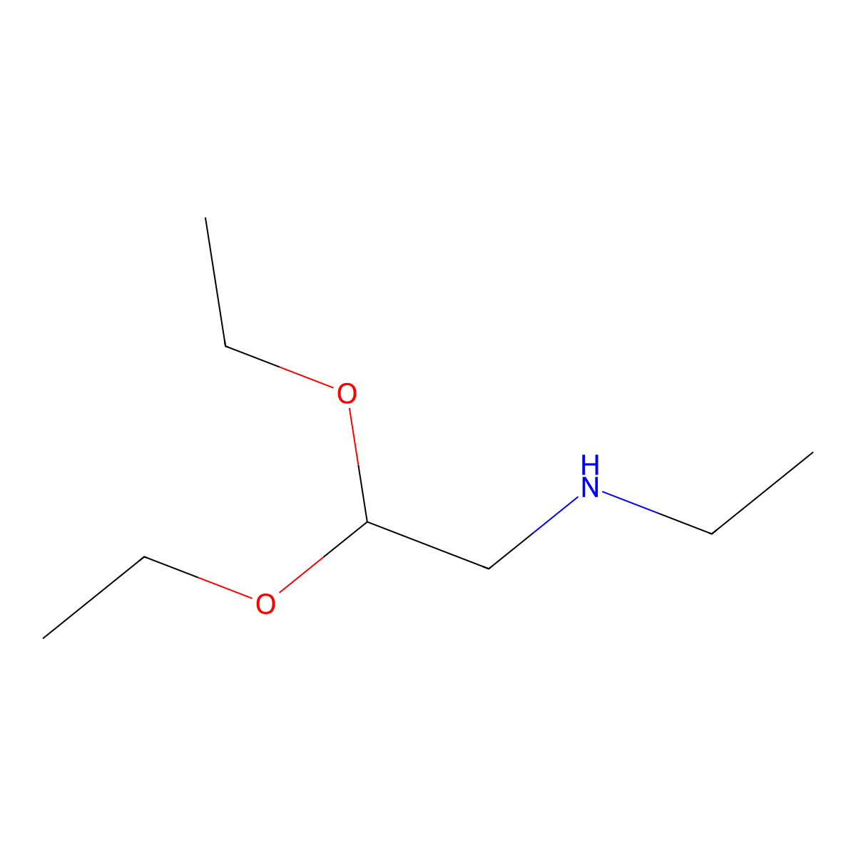 2,2-Diethoxy-N-ethylethan-1-amine molecular structure, CAS 69148-92-1