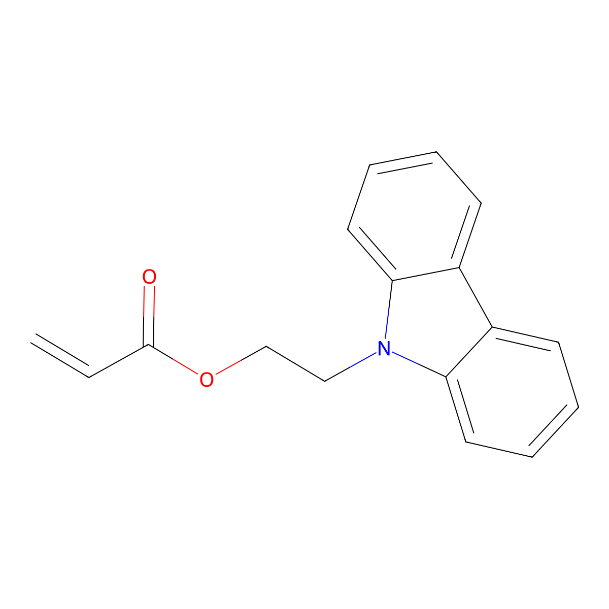 2-(9H-Carbazol-9-yl)ethyl acrylate molecular structure, CAS 6915-68-0