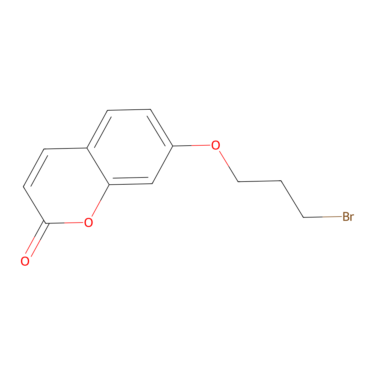 7-(3-bromopropoxy)-2H-chromen-2-one molecular structure, CAS 69150-28-3