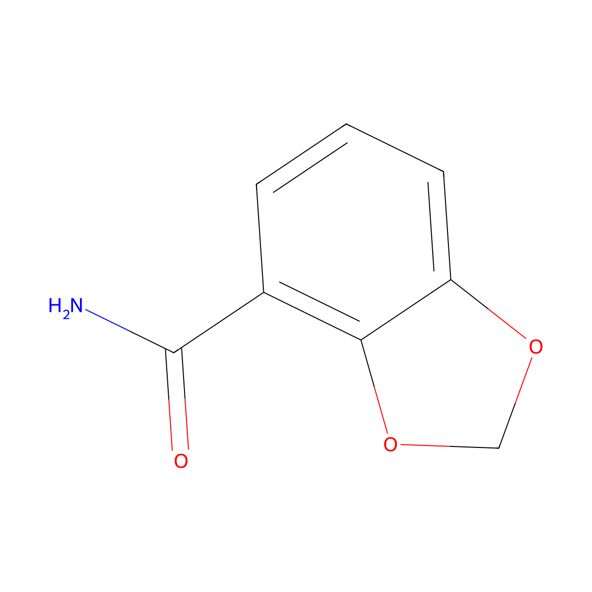 Benzo[d][1,3]dioxole-4-carboxamide molecular structure, CAS 69151-39-9