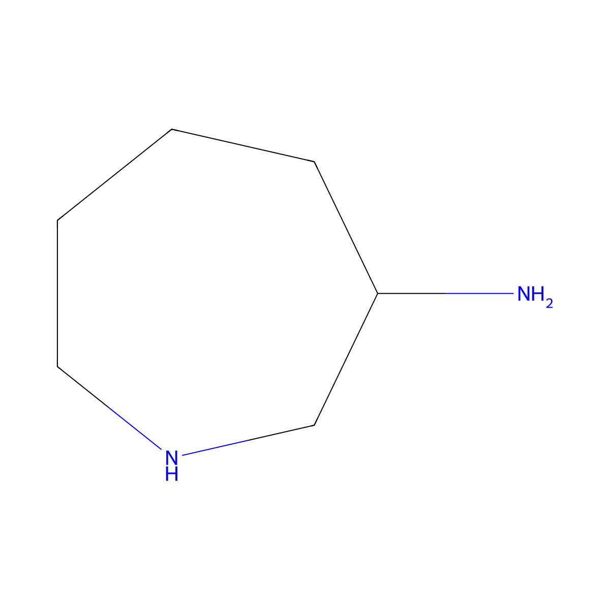 Azepan-3-amine molecular structure, CAS 69154-03-6