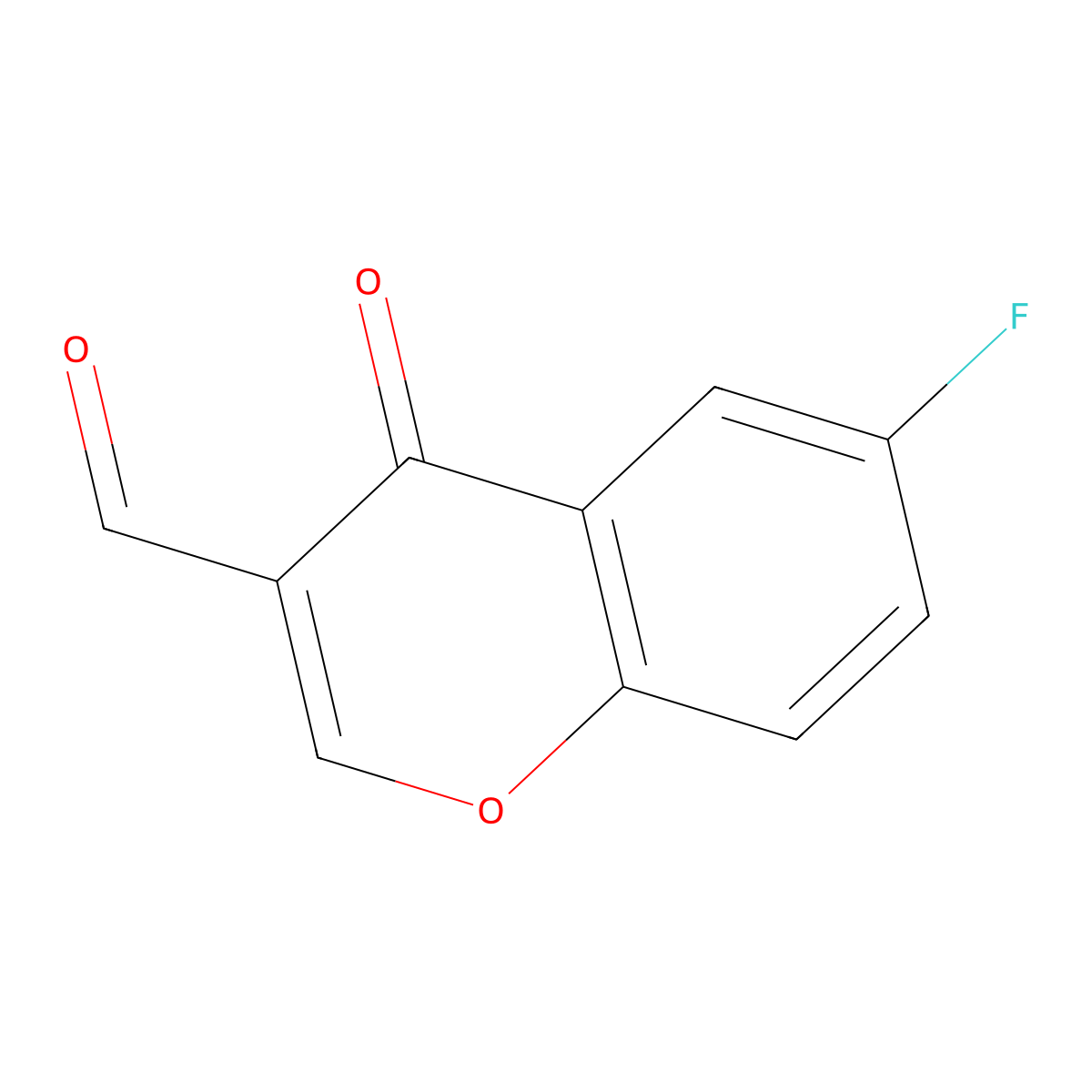 6-Fluoro-3-formylchromone molecular structure, CAS 69155-76-6