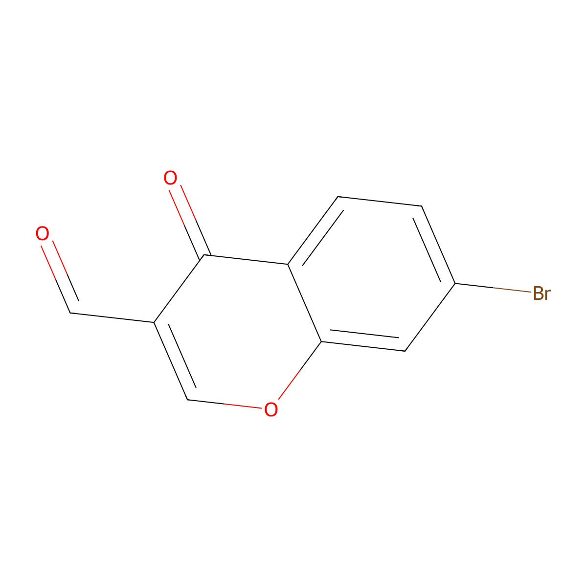 7-Bromochromone-3-carboxaldehyde molecular structure, CAS 69155-80-2
