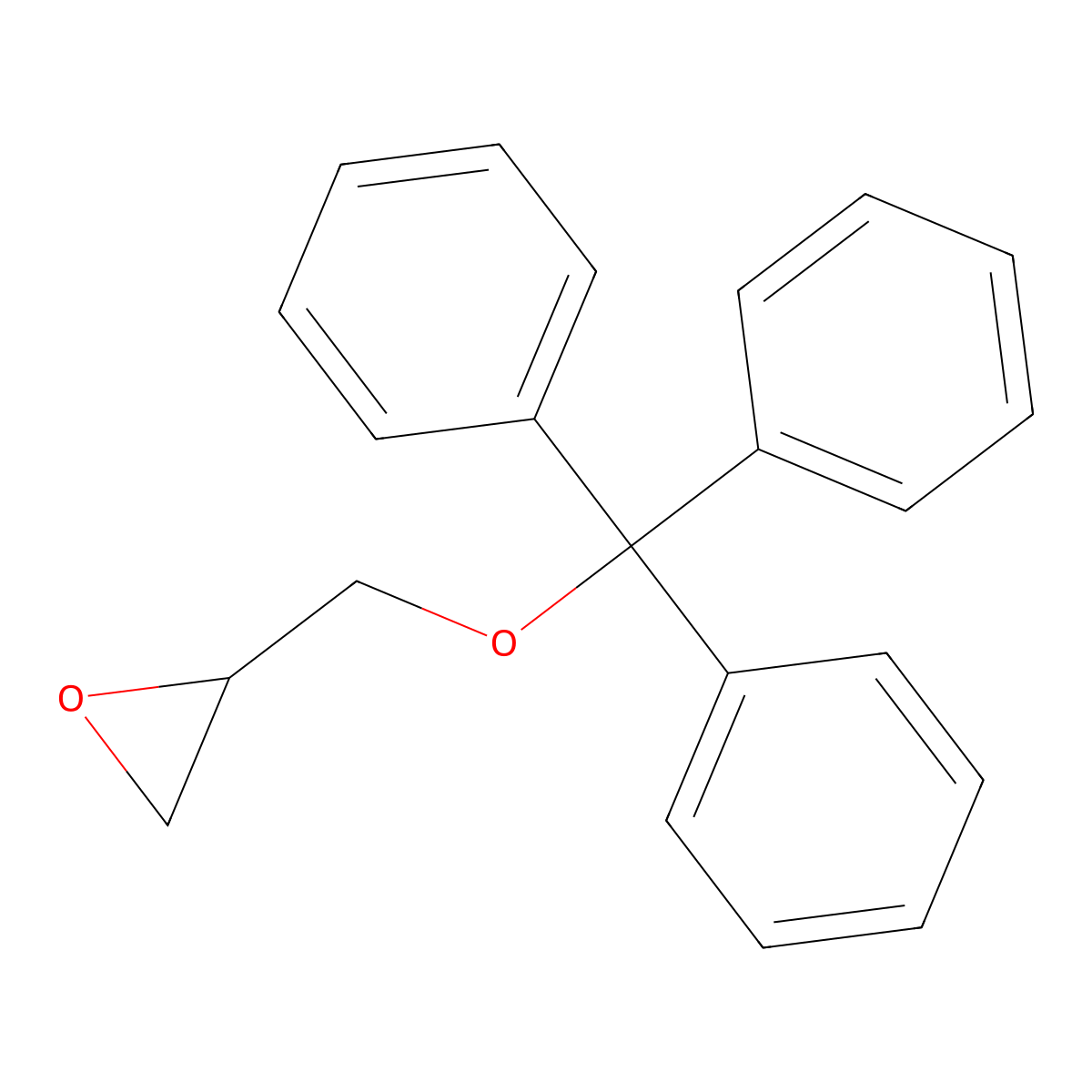 (R)-trityl glycidyl ether molecular structure, CAS 69161-59-7