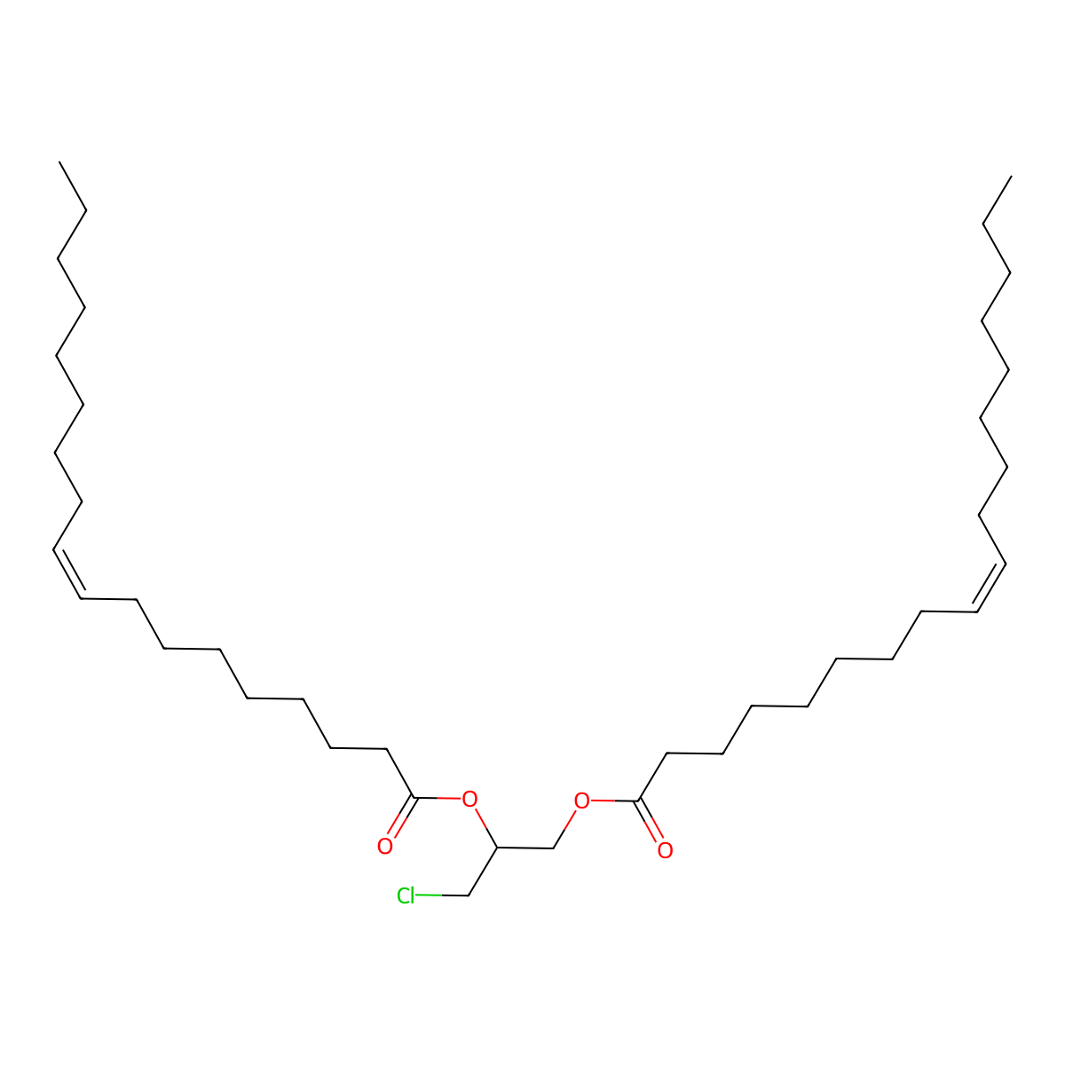 MCPD dioleate molecular structure, CAS 69161-73-5